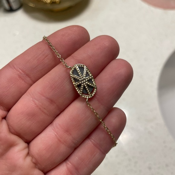 Kendra Scott Gold Drusy Elisa Necklace - Picture 4 of 5